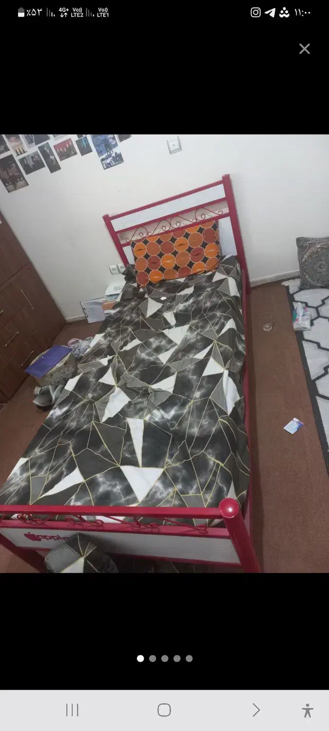 تخت تک نفره|تخت و سرویس خواب|فردیس, شهرک ارم|دیوار