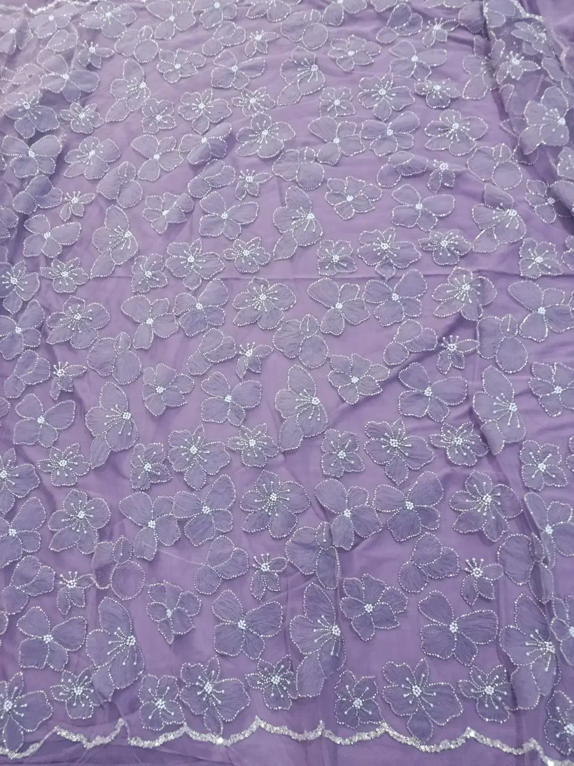 پارچه ۳مترو۷۰ گل برجسته یاسی با۳مترزیرآستر|لباس|سرپل ذهاب, |دیوار