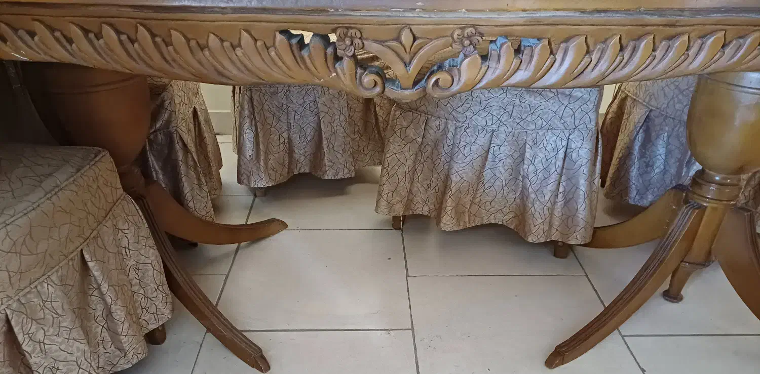 ناهارخوری چوب راش و گردو|میز و صندلی غذاخوری|پردیس, فاز ۲|دیوار