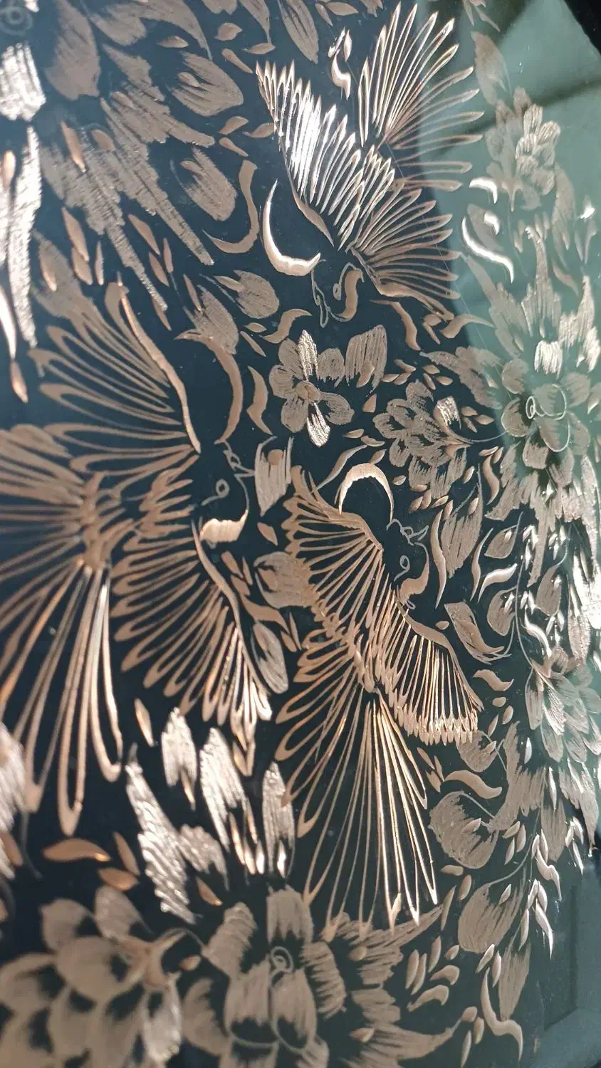 صنایع دستی اصفهان بشقاب مسی قلمزنی مدل الماس تراشه|صنایع دستی و سایر لوازم تزئینی|تهران, ایرانشهر|دیوار