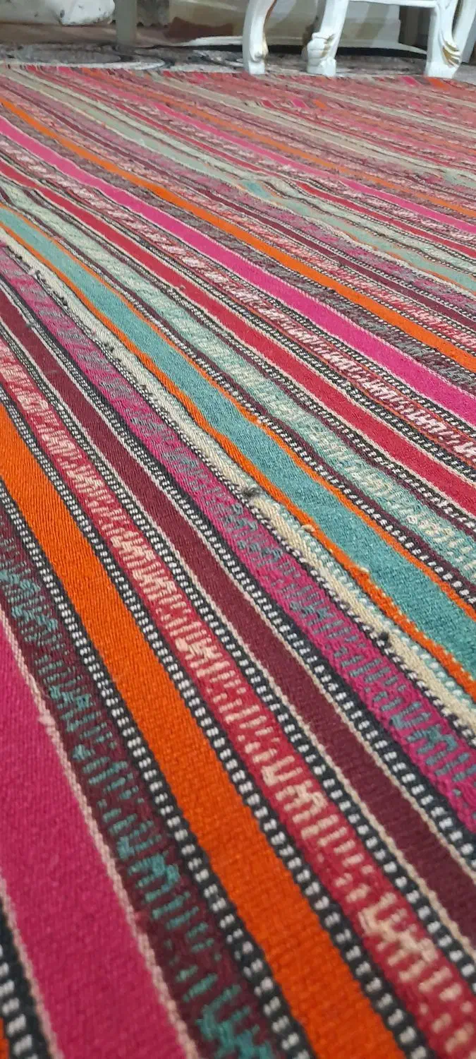 جاجیم (با پشم گوسفند)|گلیم، جاجیم، گبه|اسلام‌شهر, باغ فیض|دیوار