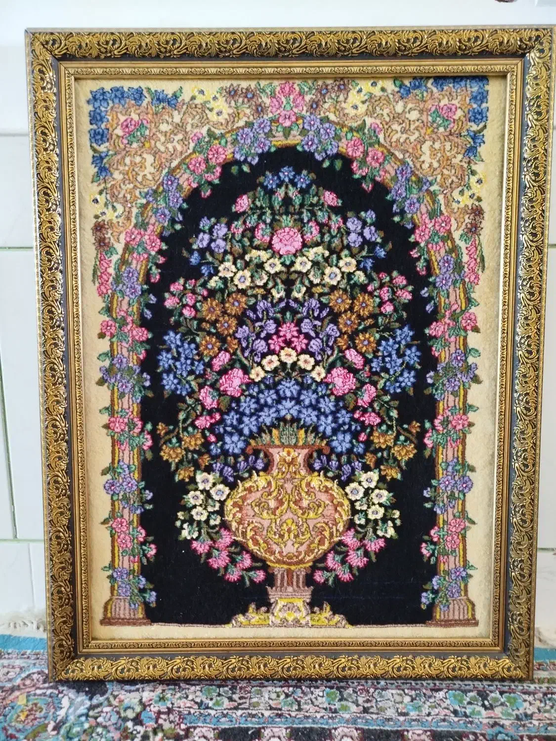 تابلوفرش دست بافت|تابلو فرش|رفسنجان, |دیوار