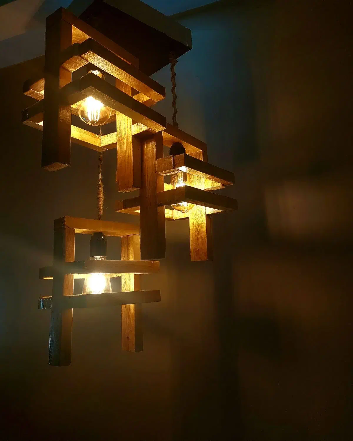 لوستر چوبی|لوستر و چراغ آویز|ارومیه, |دیوار