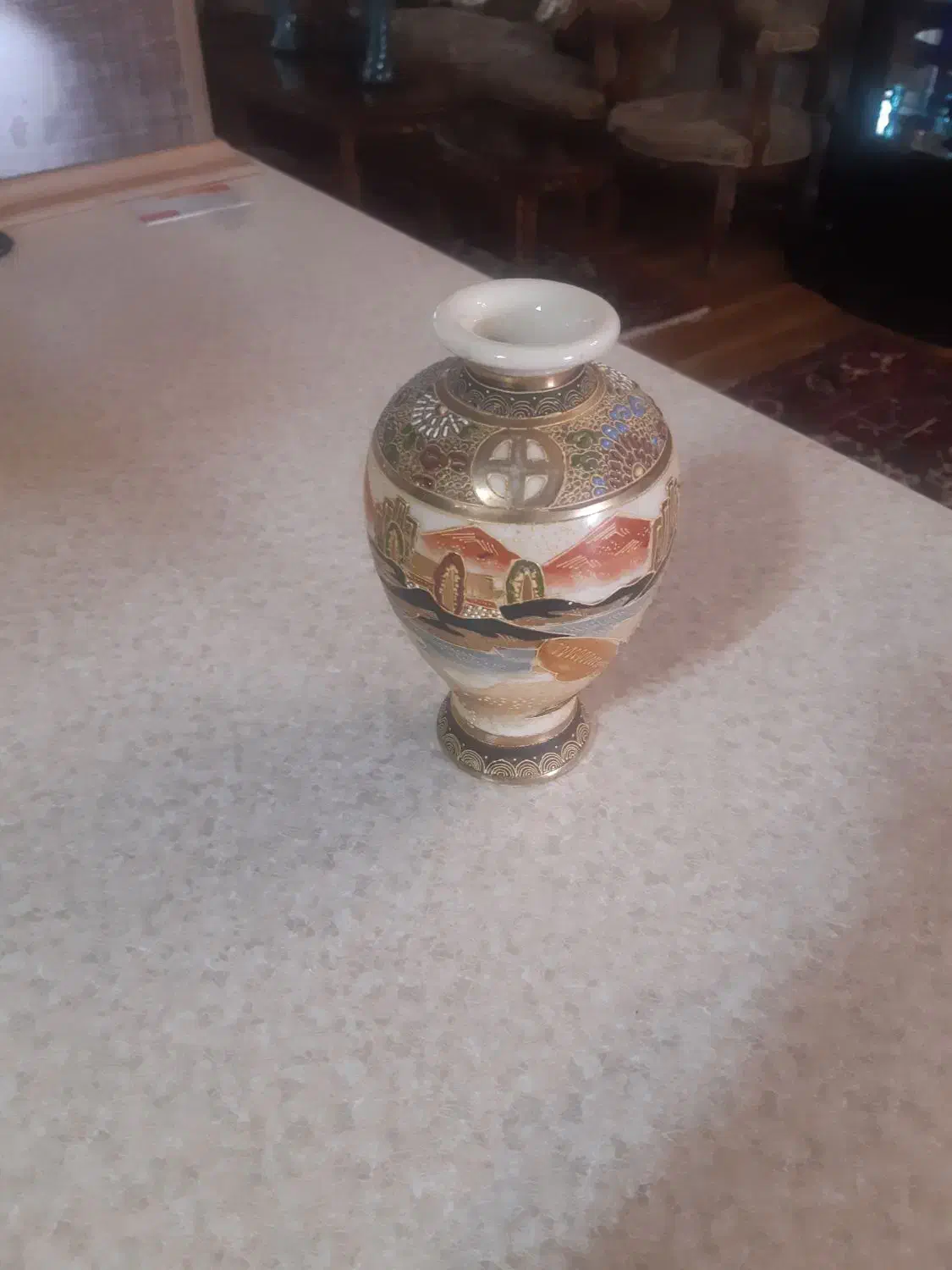 گلدان طلاکوب نایاب|صنایع دستی و سایر لوازم تزئینی|تبریز, |دیوار