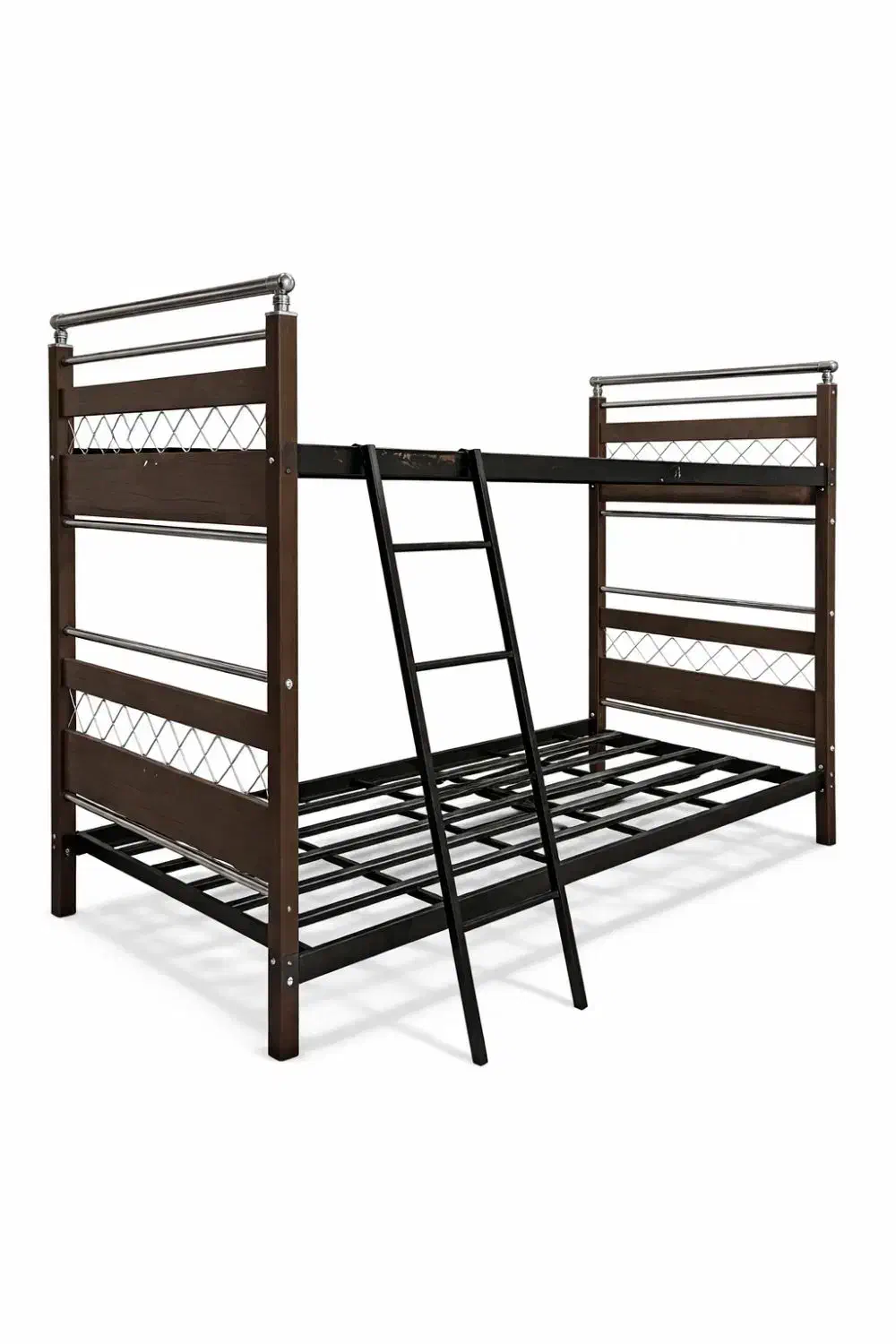 تخت دو طبقه فلزی چوبی|تخت و سرویس خواب|قزوین, |دیوار