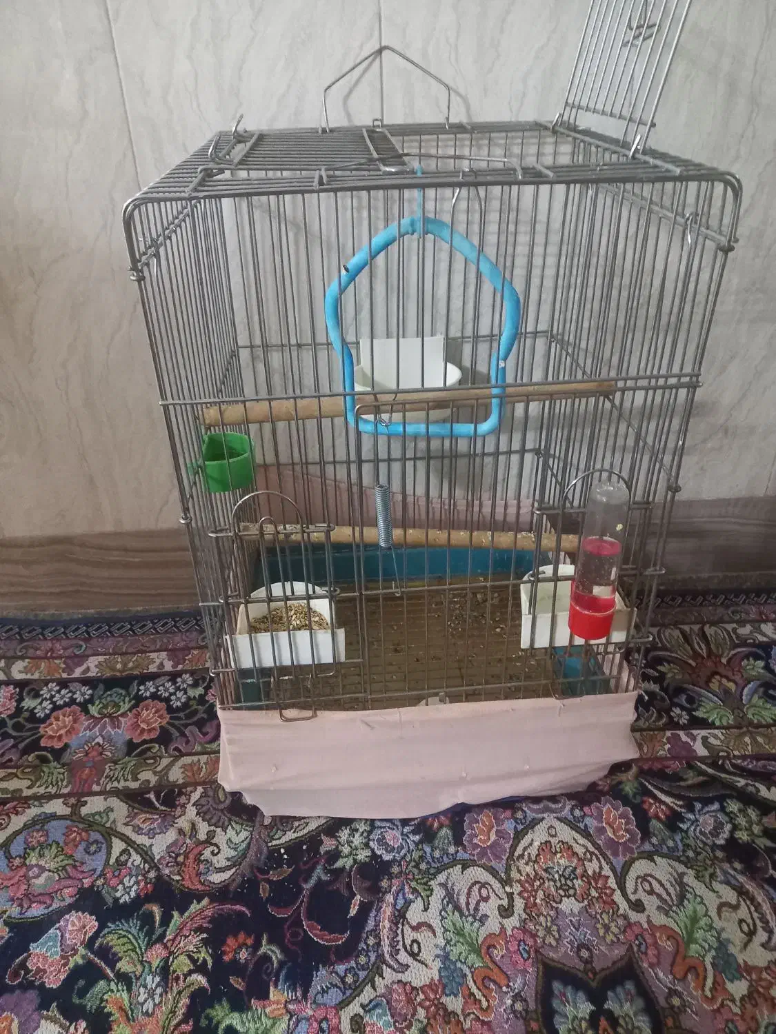 قفس بزرگ با وسایل|لوازم جانبی حیوانات|قنوات, |دیوار