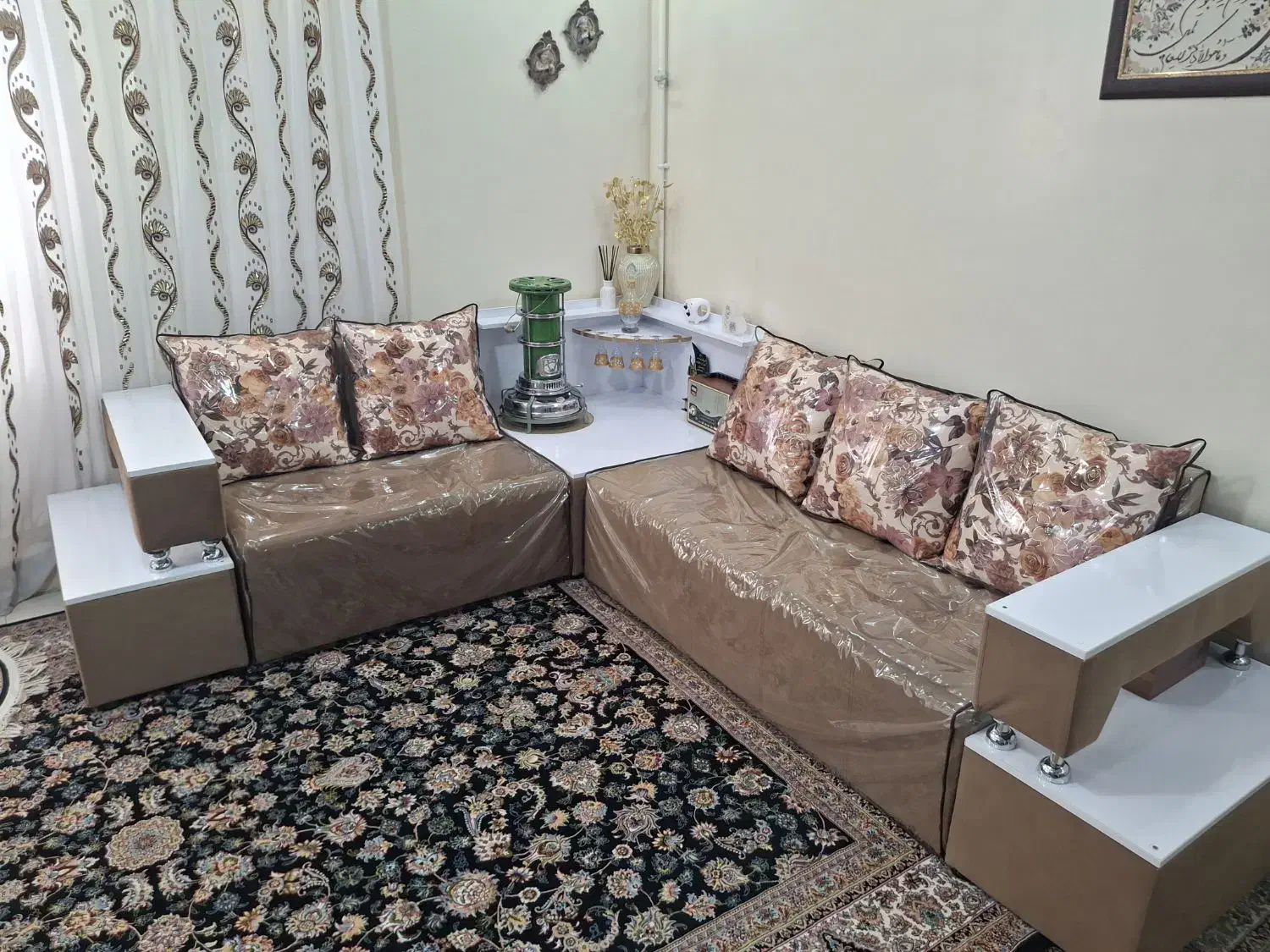 مبل 9 نفره|مبلمان خانگی و میز عسلی|اهواز, سپیدار|دیوار