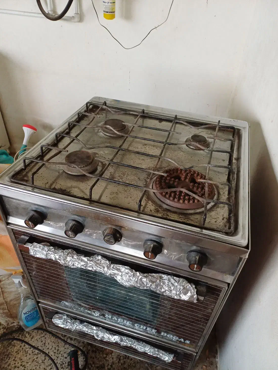 گاز آشپزی ۴شعله مارک(ماژیک شف)|اجاق گاز و لوازم برقی پختوپز|گرگان, |دیوار