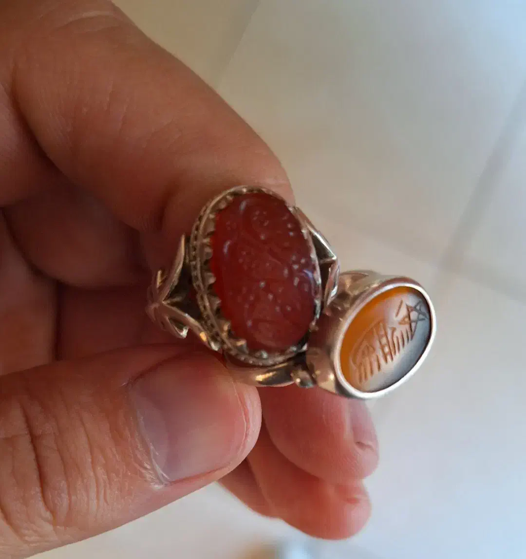 ۲عدد انگشتر کهنه|جواهرات|محمدیه-قزوین, |دیوار