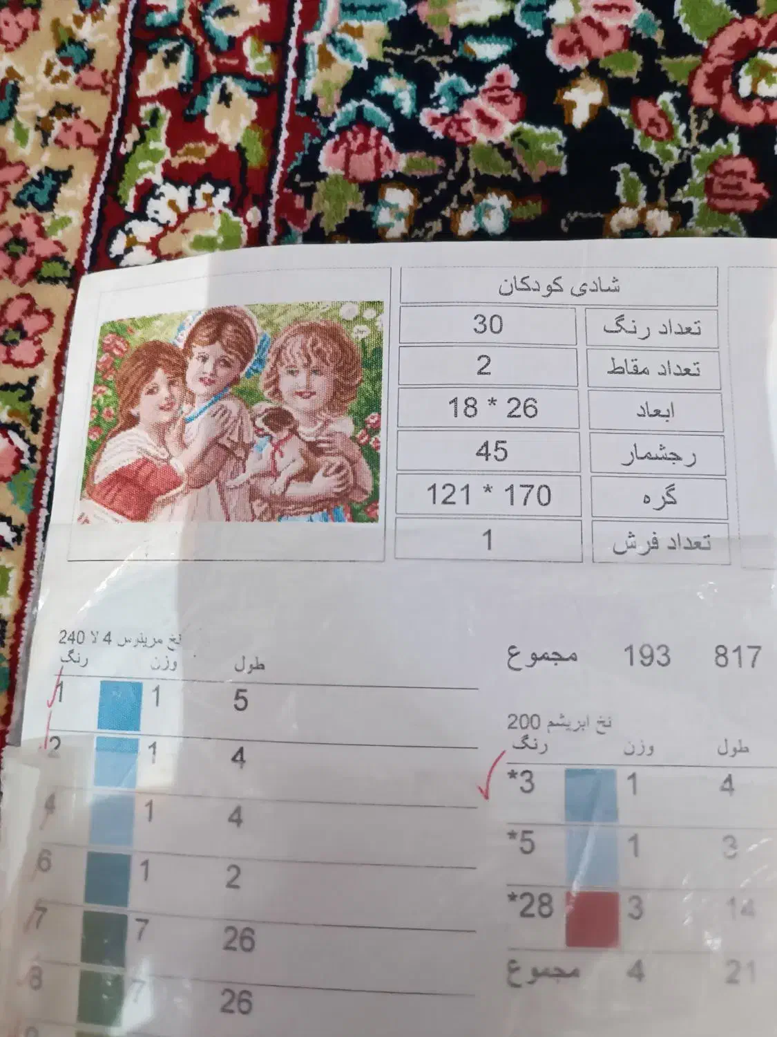 دار تابلو فرش کوچک|تابلو فرش|کرمان, |دیوار