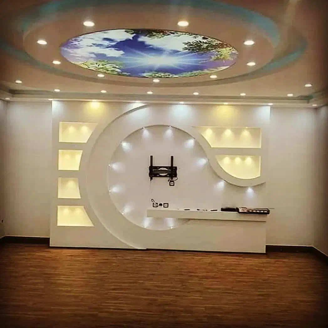 کناف سقف کاذب پی وی سی دیوار پوش کاغذ دیواری ماربل|خدمات پیشه و مهارت|کاشان, شهرک امیرالمومنین|دیوار