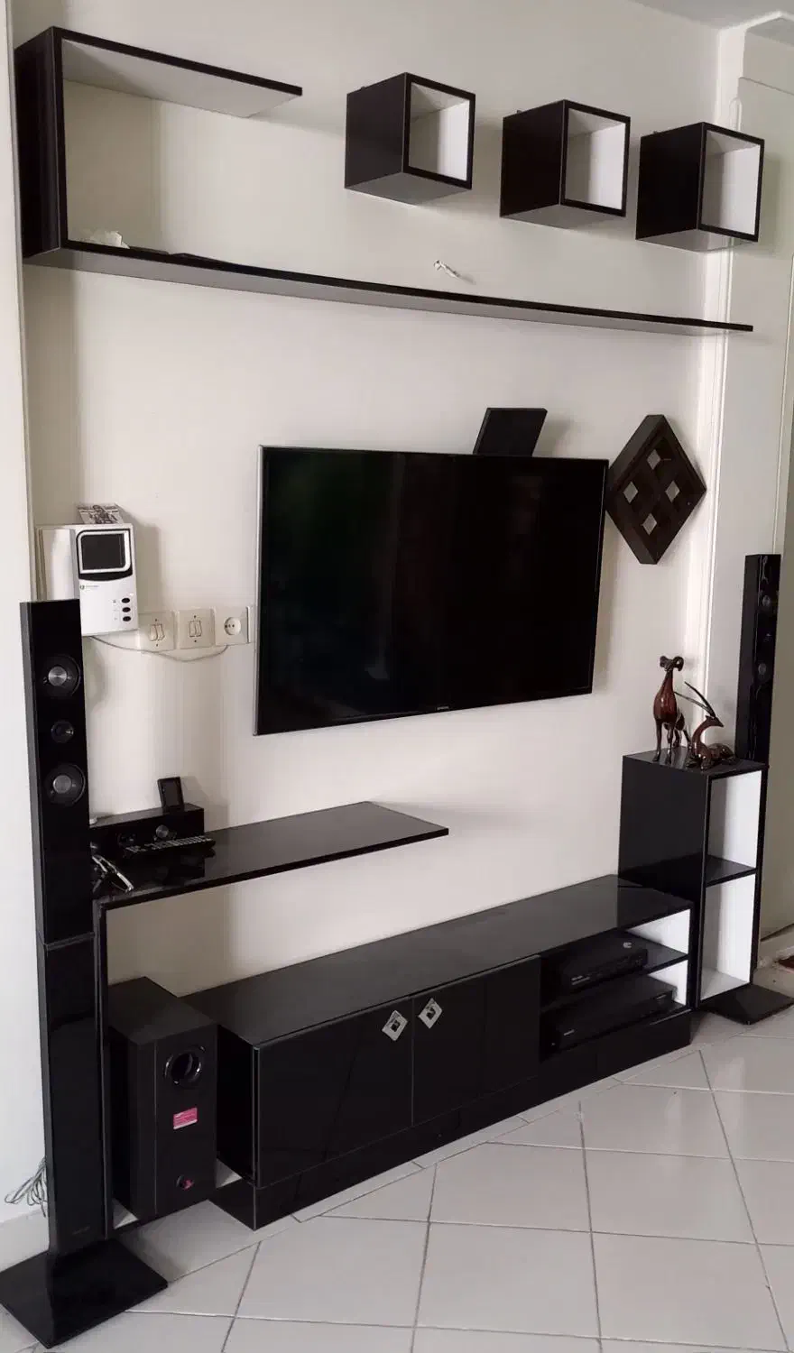 دکور دیواری ( تی وی وال )|کتابخانه، شلف، قفسههای دیواری|اراک, |دیوار