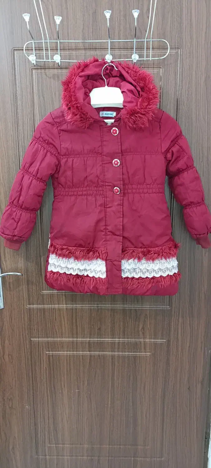 دو عدد کاپشن در حد نو مناسب هشت و ده سال|لباس|شیروان (خراسان), |دیوار