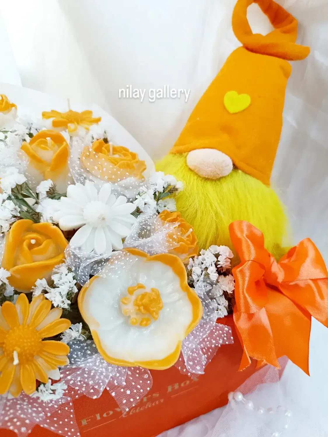 باکس گل شمعی و عروسک تم پاییز|صنایع دستی و سایر لوازم تزئینی|ری, دولت‌آباد|دیوار