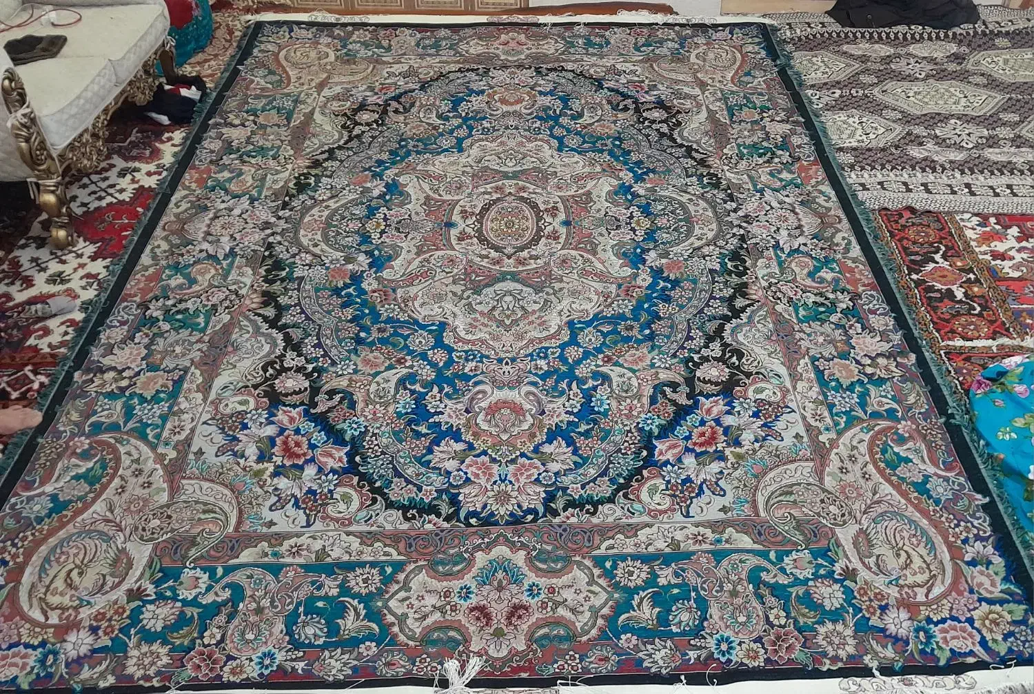 فرش ۹مترسالاری|فرش|آذرشهر, |دیوار