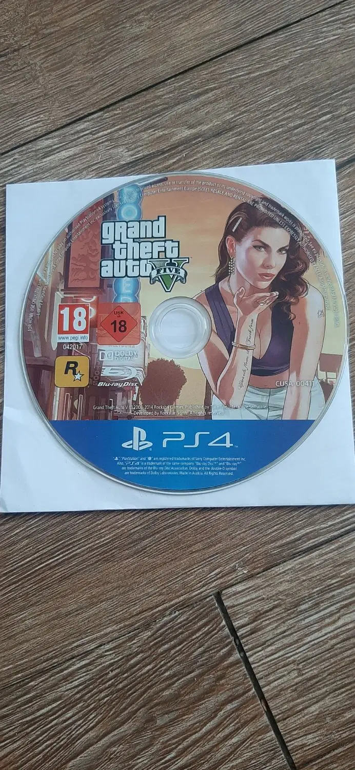 دیسک بازی GTA 5|کنسول، بازی ویدئویی و آنلاین|اصفهان, رحیم‌آباد|دیوار
