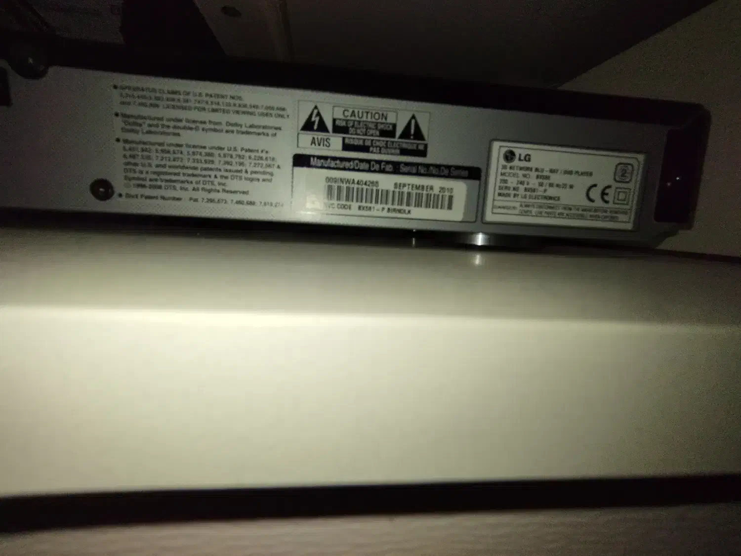 بلوری الجی مدل bx580|پخشکننده DVD و ویدیو|تهران, نیروی هوایی (پیروزی)|دیوار