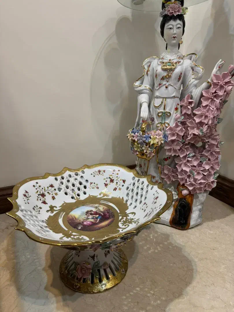 ظروف پذیرایی سرمه ای و گلبرجسته|ظروف سرو و پذیرایی|تهران, حافظیه|دیوار