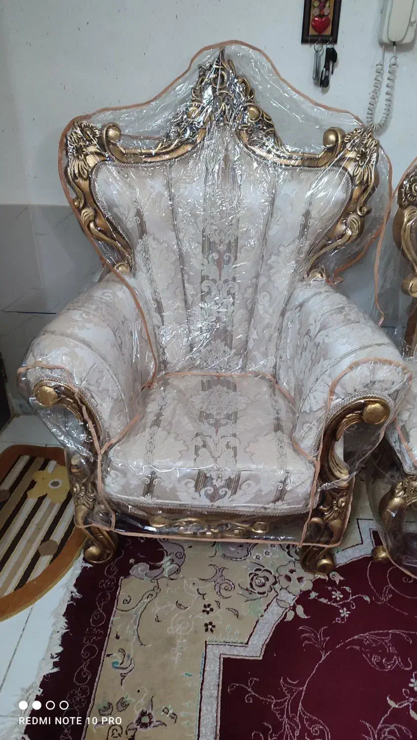 مبل سلطنتی 9 نفره|مبلمان خانگی و میز عسلی|دامغان, |دیوار