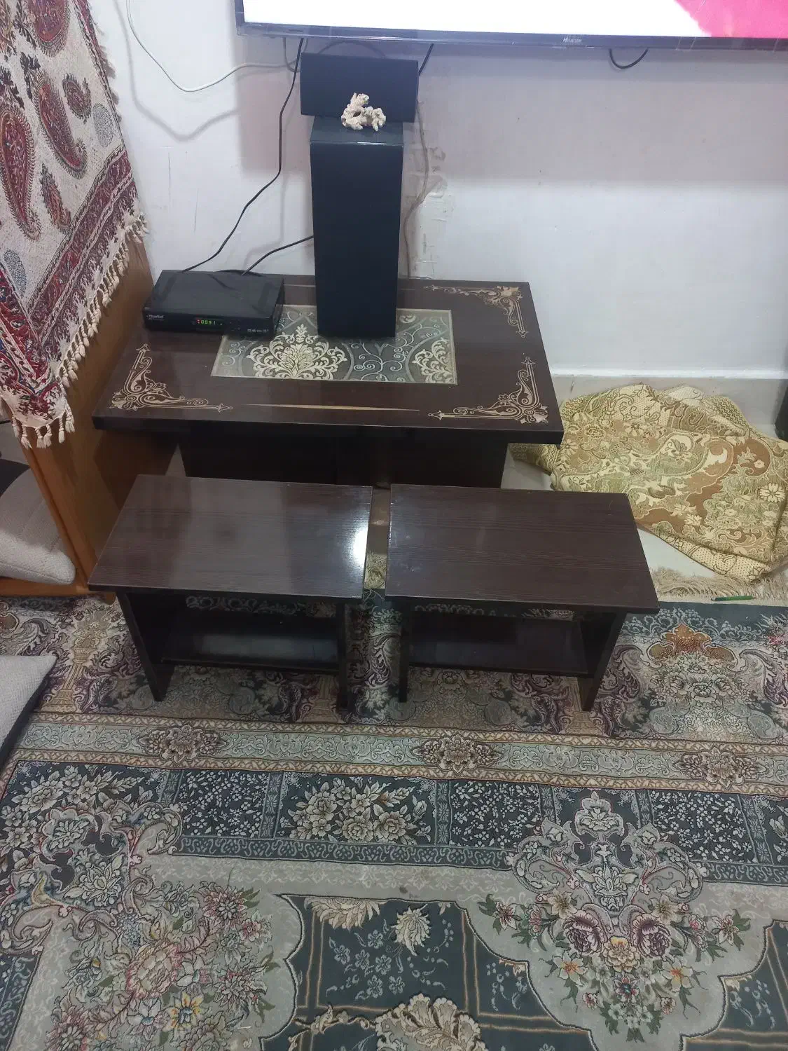 میز وسط وسه عدد عسلی وجاکفشی|مبلمان خانگی و میز عسلی|بندر کنگان, |دیوار