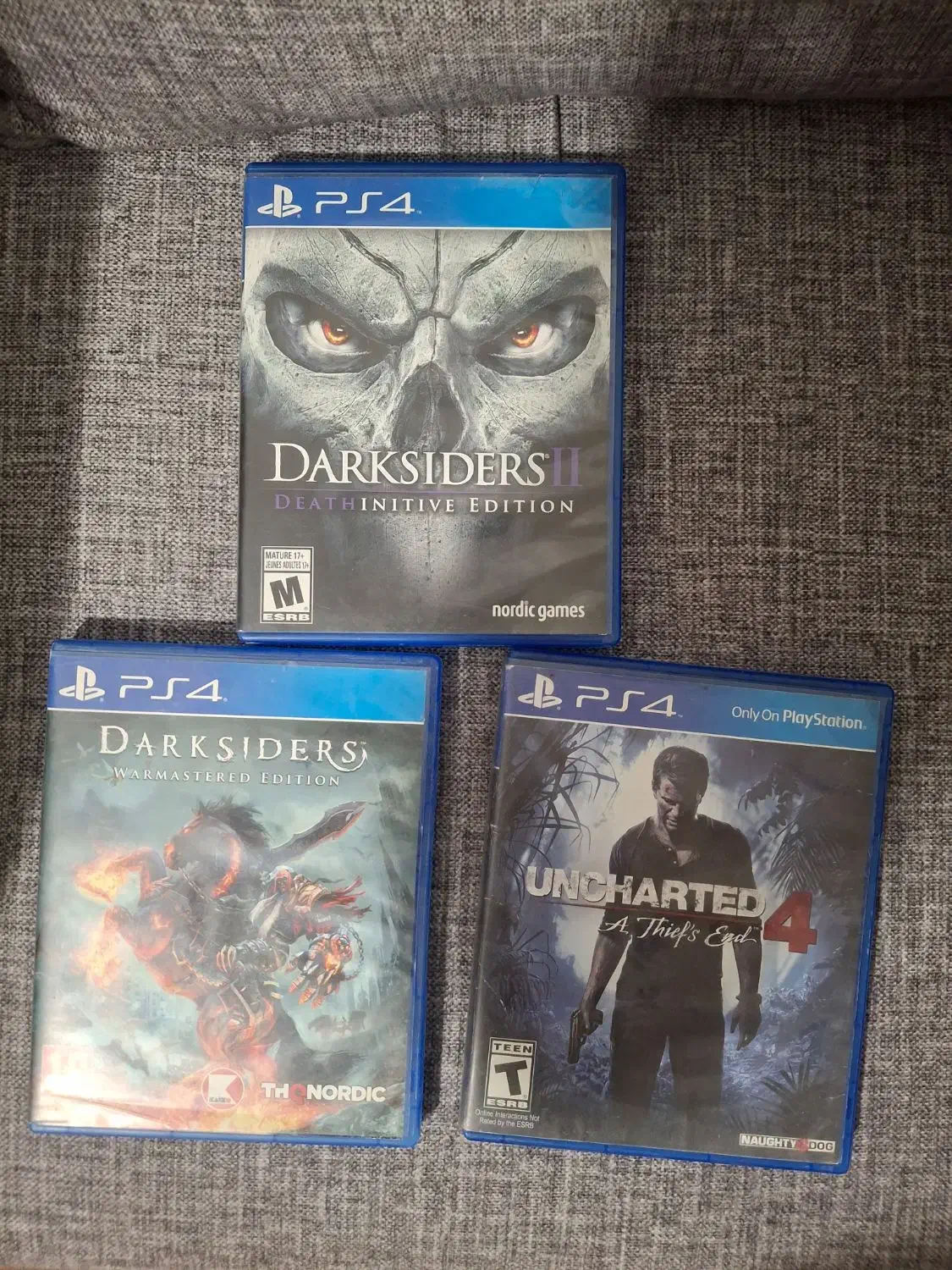 بازی uncharted  darksiders 1 2 برای ps4|کنسول، بازی ویدئویی و آنلاین|تهران, چیتگر جنوبی|دیوار