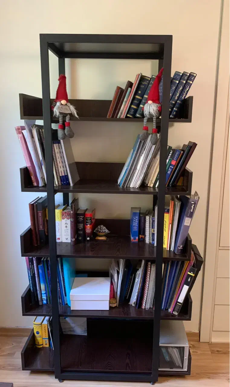 کتابخانه سبک مینیمال|کتابخانه، شلف، قفسههای دیواری|تهران, شهرک آپادانا|دیوار