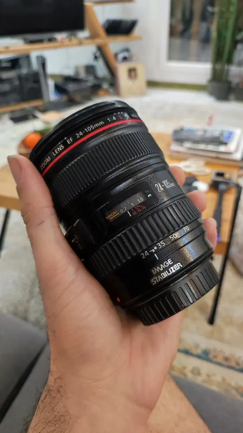 لنز ۲۴ ۱۰۵ کانن|دوربین عکاسی و فیلم‌برداری|سلمان‌شهر, |دیوار