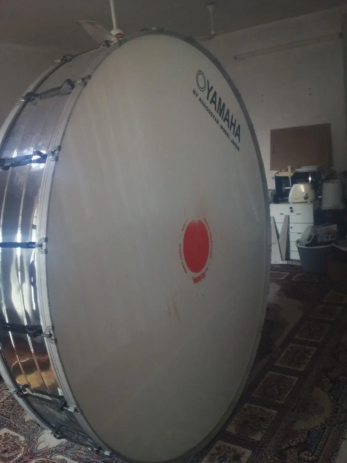 طبل2متری استیل با چرخ|درام و پرکاشن|نگین شهر, |دیوار