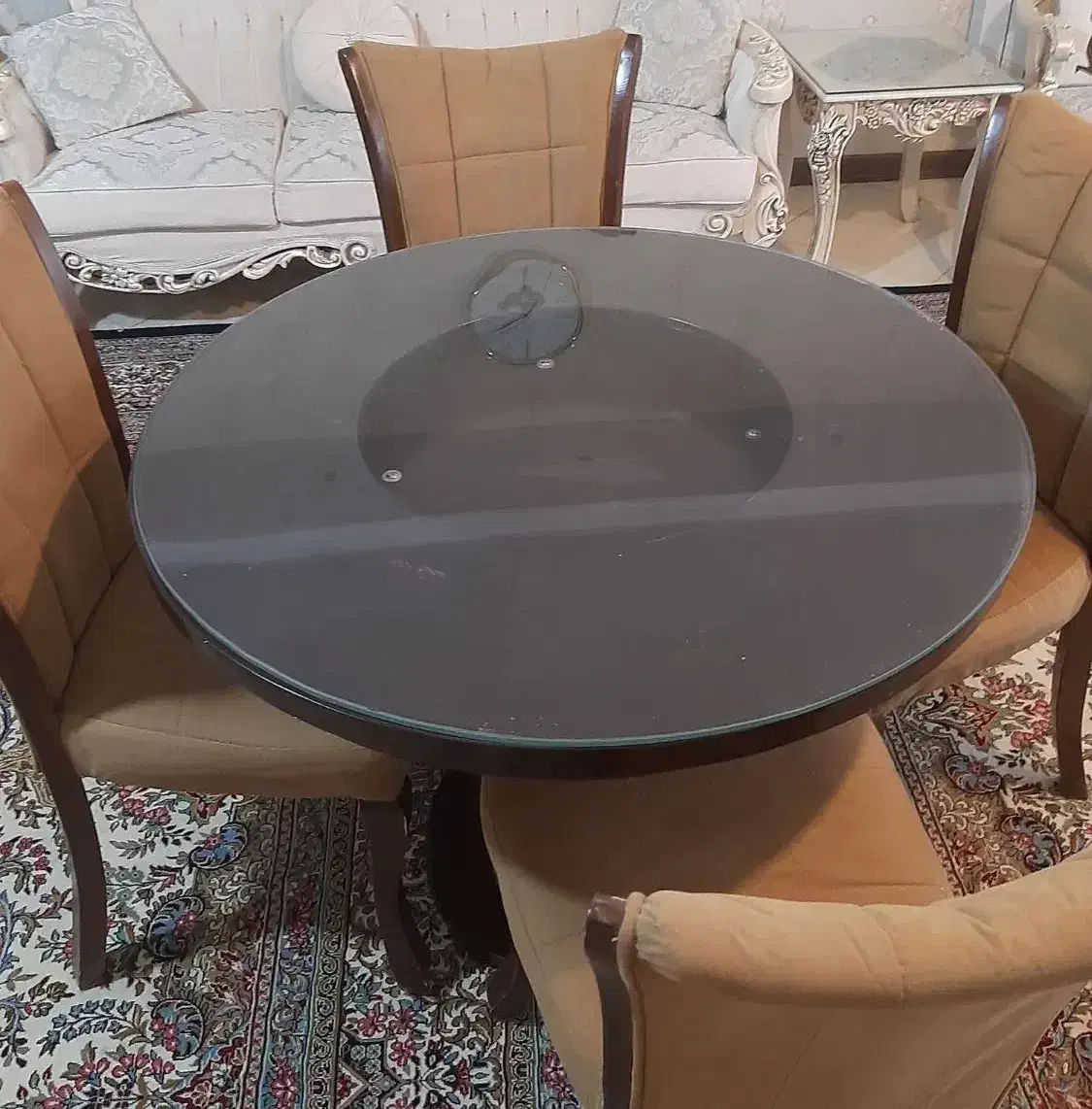 میزغذاخوری و ۴عدد صندلی|میز و صندلی غذاخوری|بهار, |دیوار