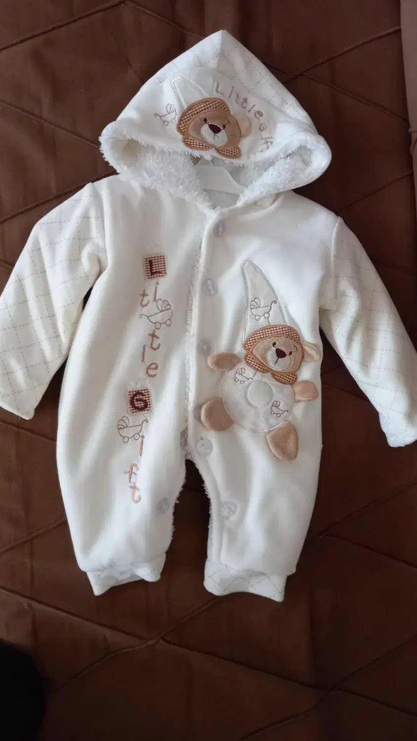 کاپشن خزدار نوزادی پسرانه|لباس|اهر, |دیوار