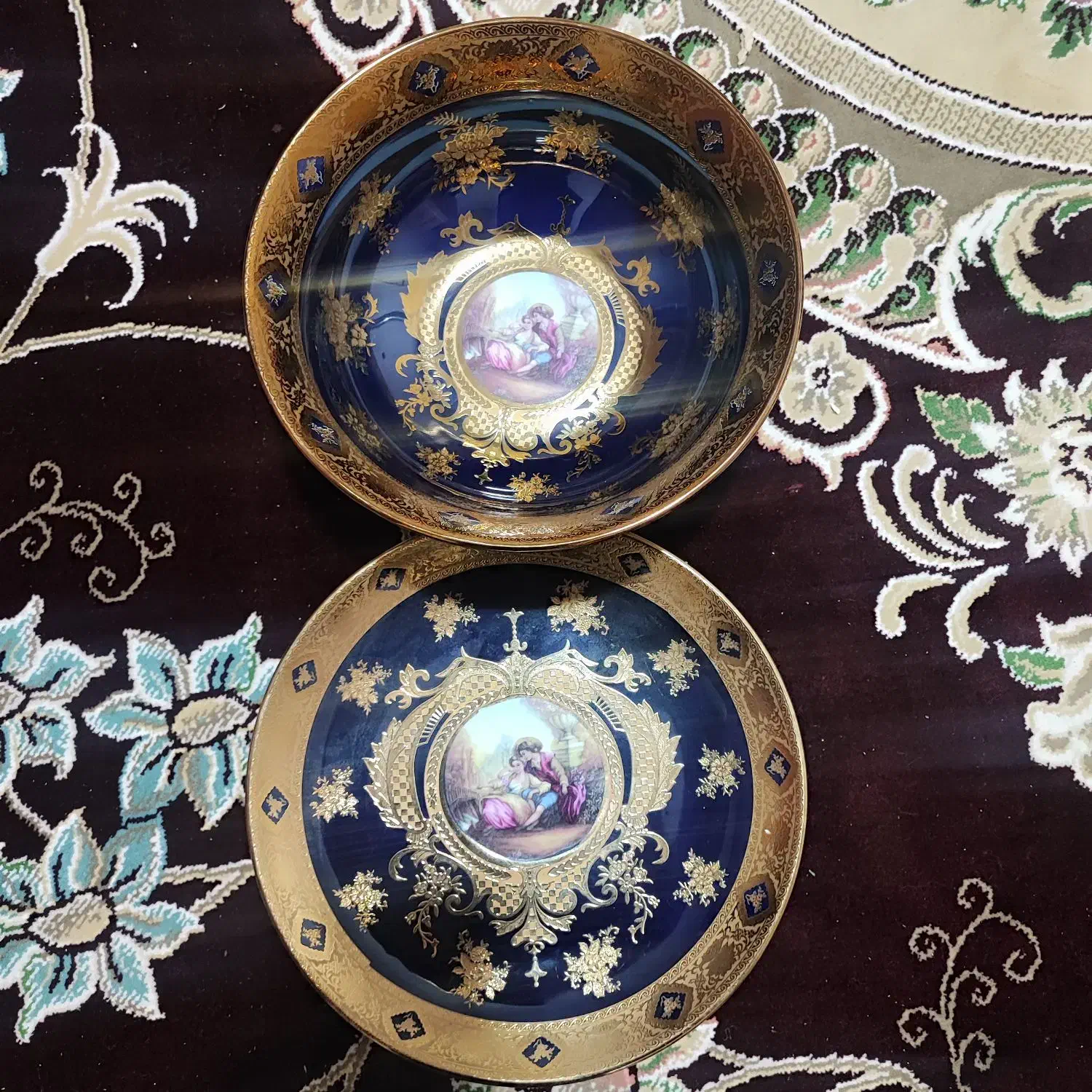 کاسب بشقاب طلاکوب طرح خارجی لیدی و مجنون|ظروف سرو و پذیرایی|پاکدشت, پاکدشت (مامازند)|دیوار