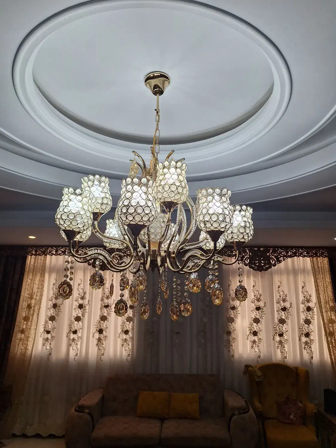 لوستر 9 شاخه|لوستر و چراغ آویز|پاکدشت, پاکدشت (مامازند)|دیوار