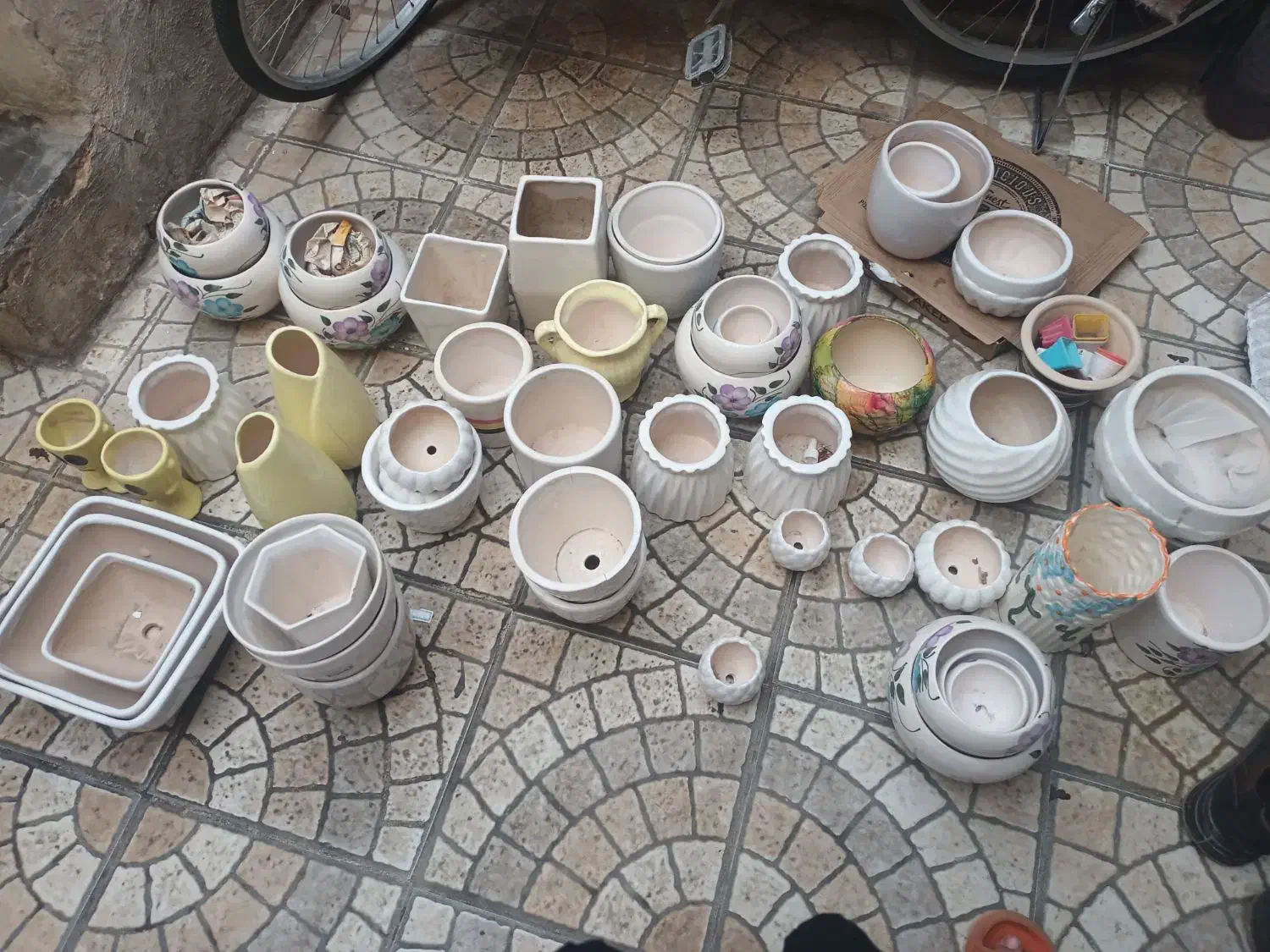 گلدان|گل و گیاه طبیعی|آبادان, |دیوار