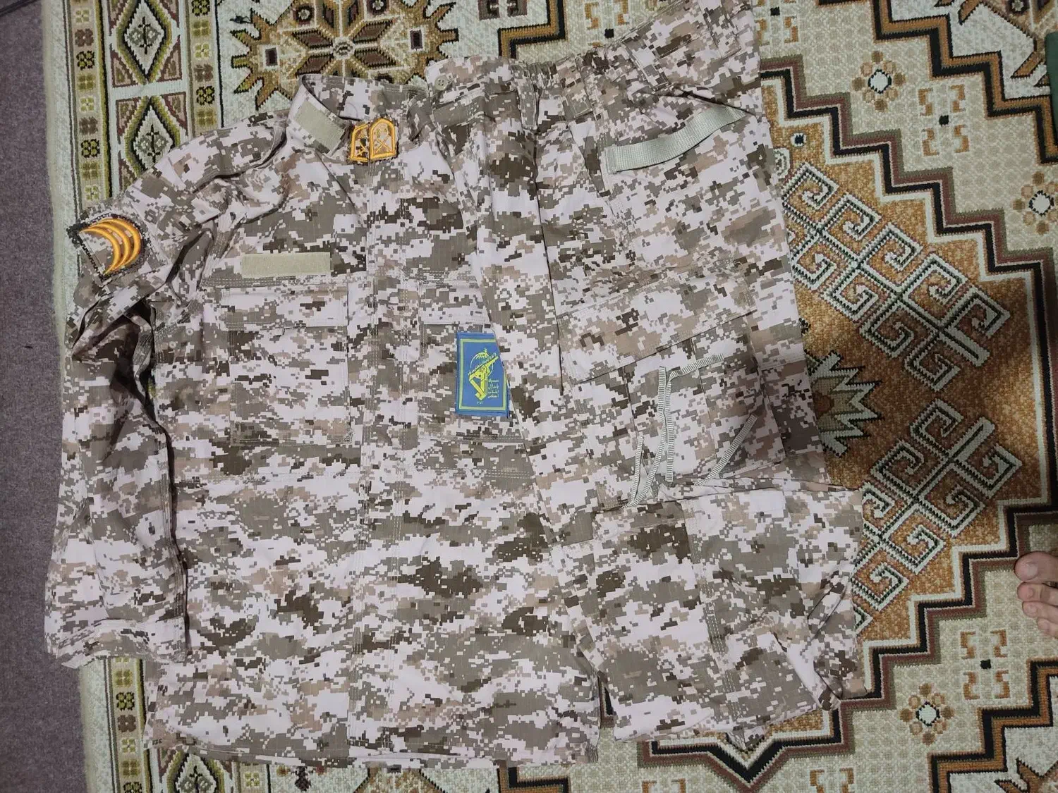 لباس دیجیتالی خاکی خُنک + پوتین + کلاه + جوراب|لباس|لنگرود, |دیوار