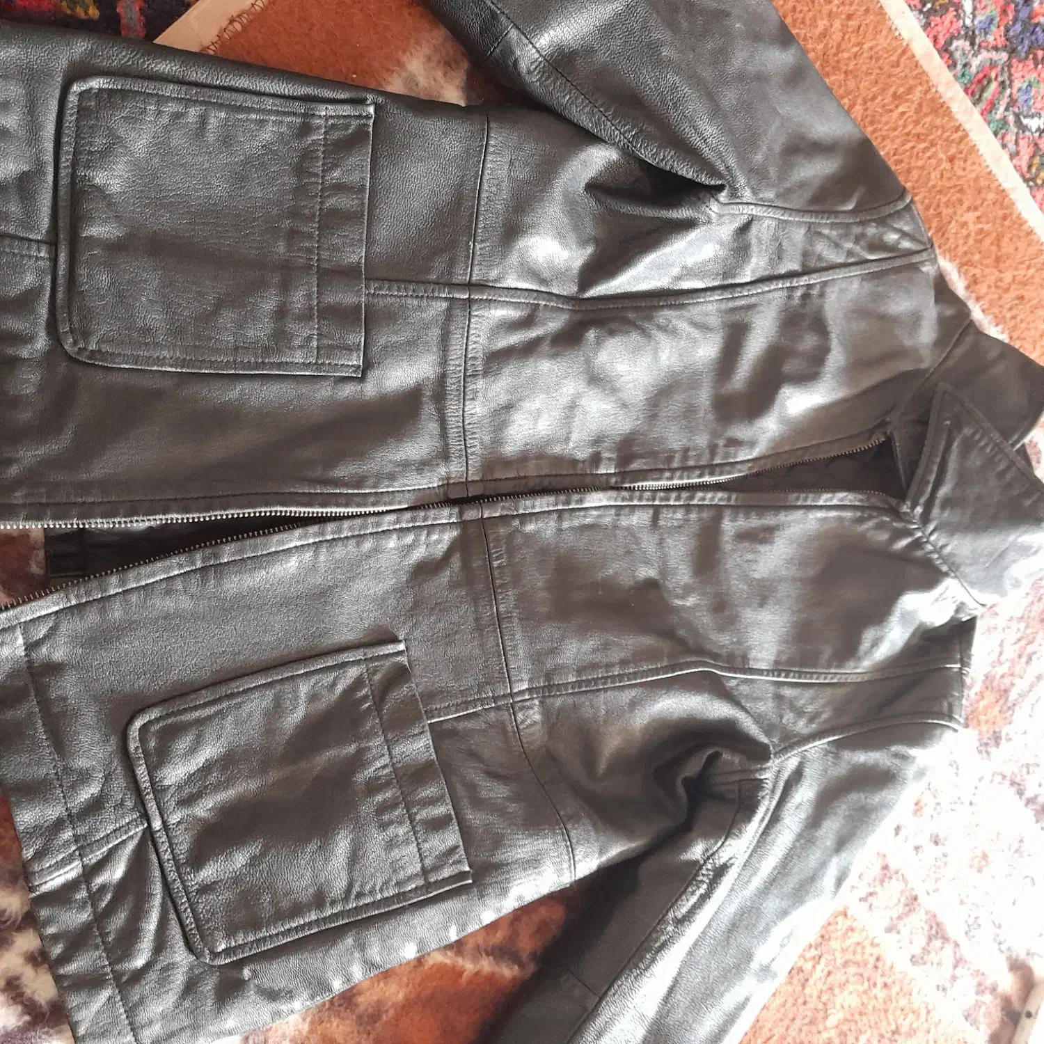 کاپشن چرم اصل|لباس|بناب, |دیوار