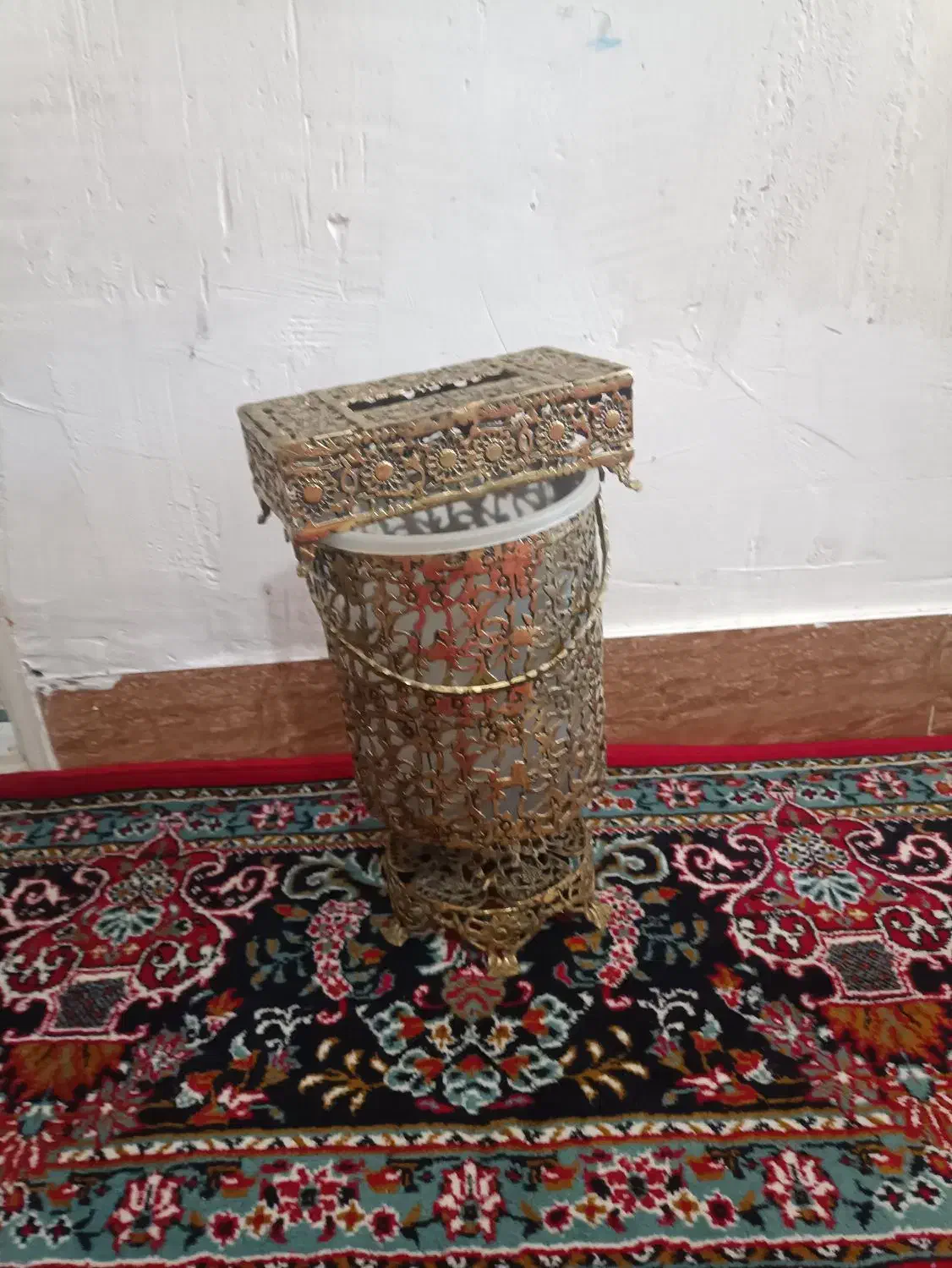 سطل و جا دستمال برنز|صنایع دستی و سایر لوازم تزئینی|کوهدشت, |دیوار