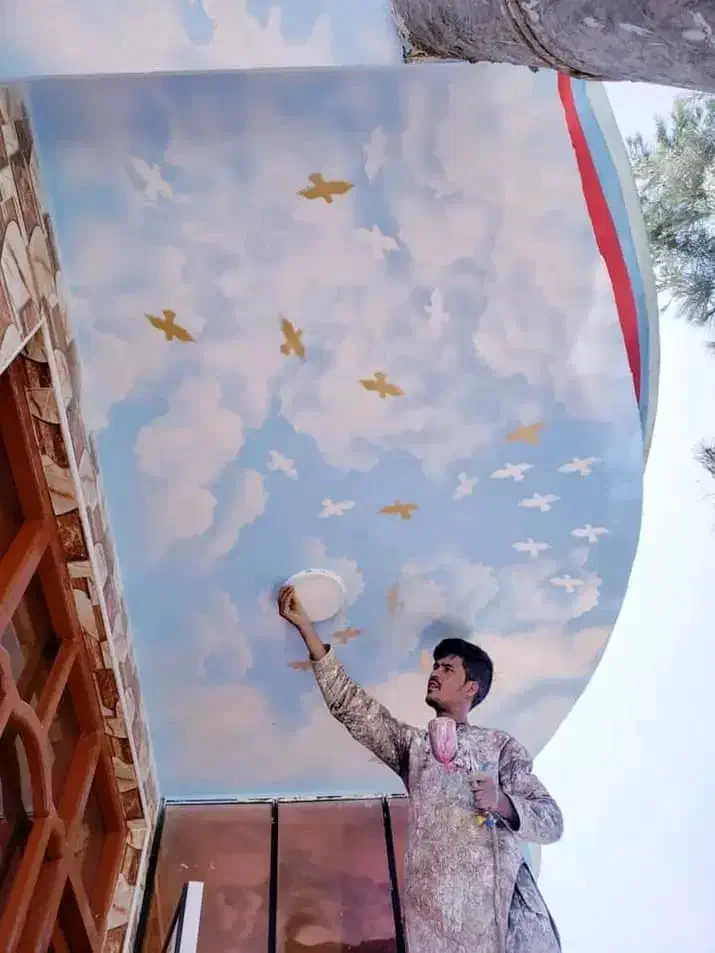 نقاشی پتینه میکروسیمنت|خدمات پیشه و مهارت|کرج, کوی مهر|دیوار