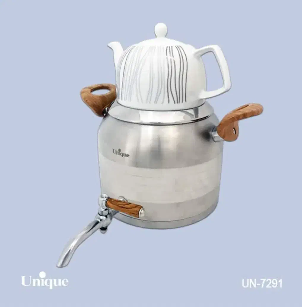 کتری قوری یونیک 5 لیتر استیل شیردار کد UN-7291|سماور، چای‌ساز، قهوه‌ساز|تهران, شوش (باغ آذری)|دیوار