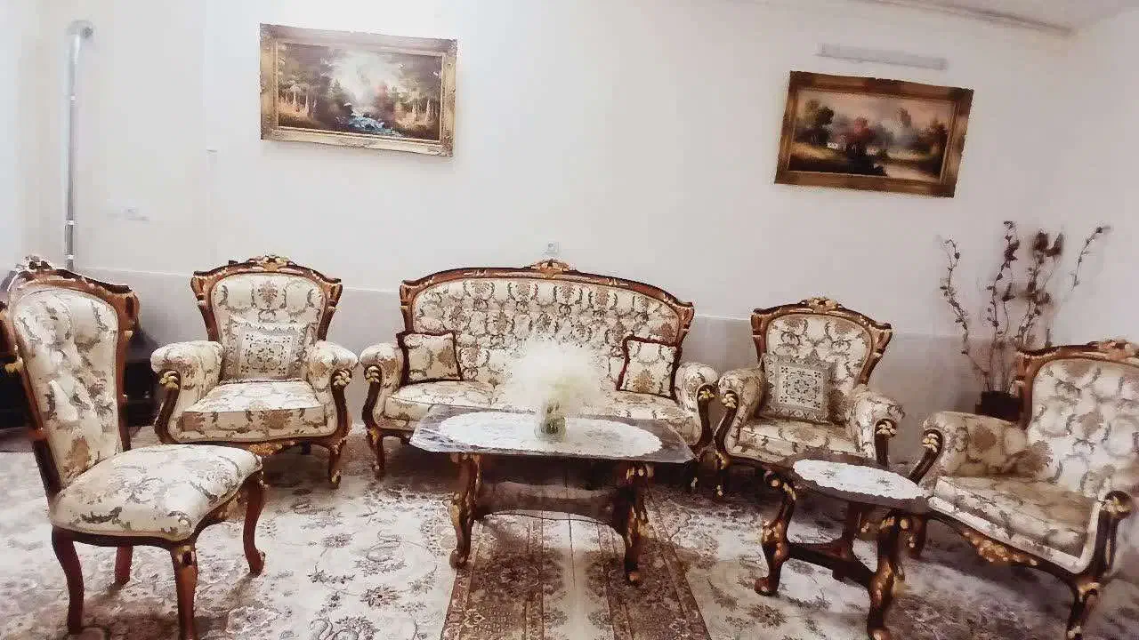 مبلمان سلطنتی ۹ نفره|مبلمان خانگی و میز عسلی|اشترینان, |دیوار