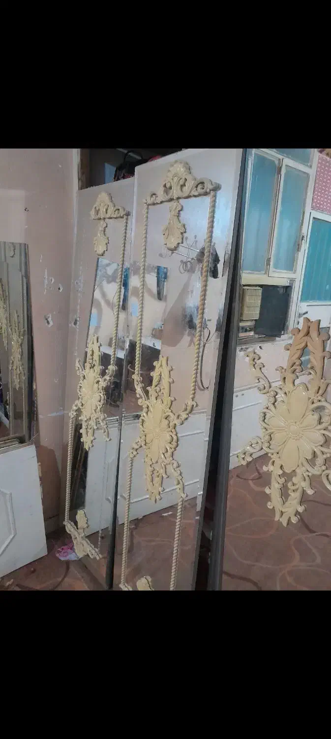 در کمد دیواری ام دی اف شیشیه کشویی|جاکفشی، کمد، دراور|اهواز, بهزاد شهر|دیوار