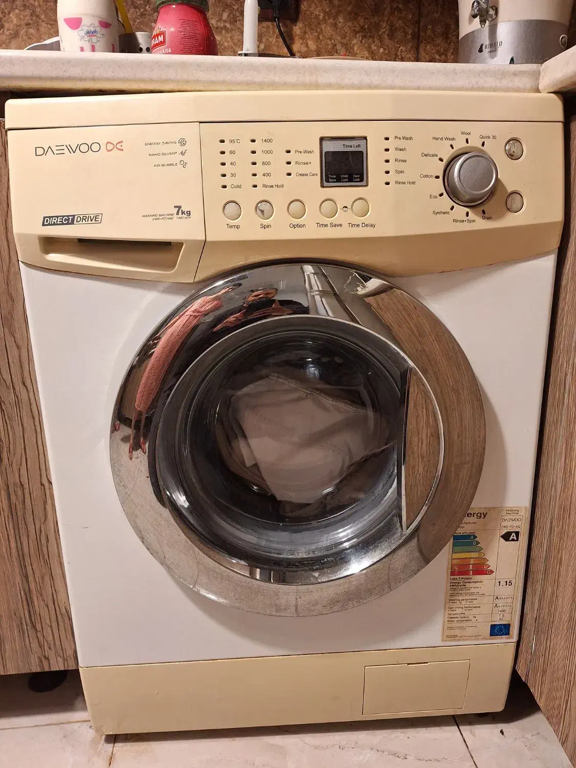 ماشین لباس شویی اصل دوو کره ۷ گیلویی در حد نو|ماشین لباسشویی و خشککن لباس|رشت, کوی عرفان|دیوار