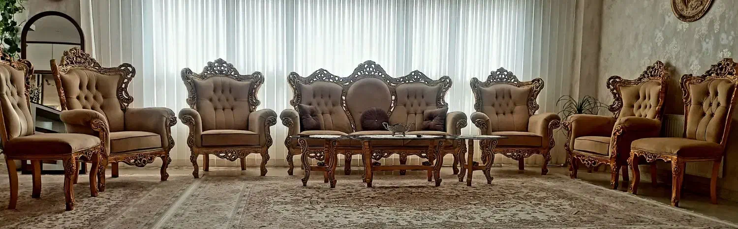 مبل استیل۹نفره سالم|مبلمان خانگی و میز عسلی|همدان, |دیوار