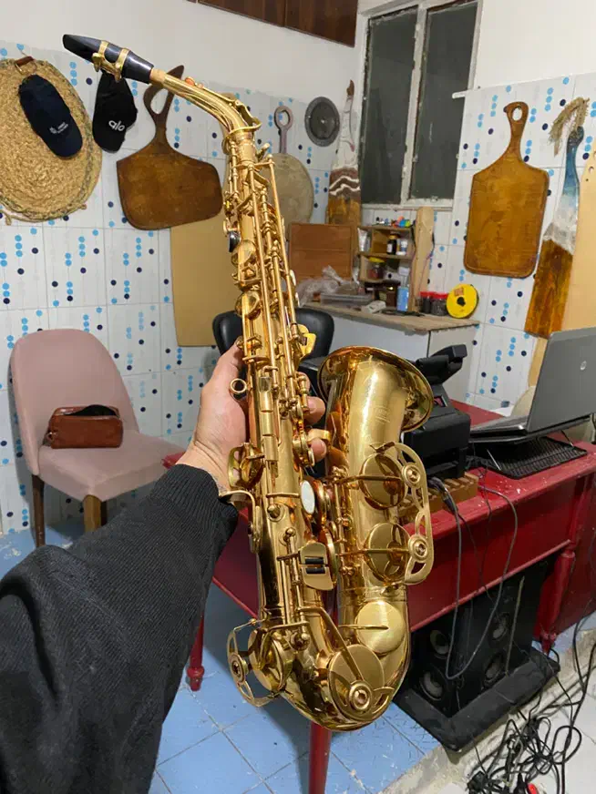 ساکسیفون AMPEX ژاپن|سازهای بادی|تهران, شوش (باغ آذری)|دیوار