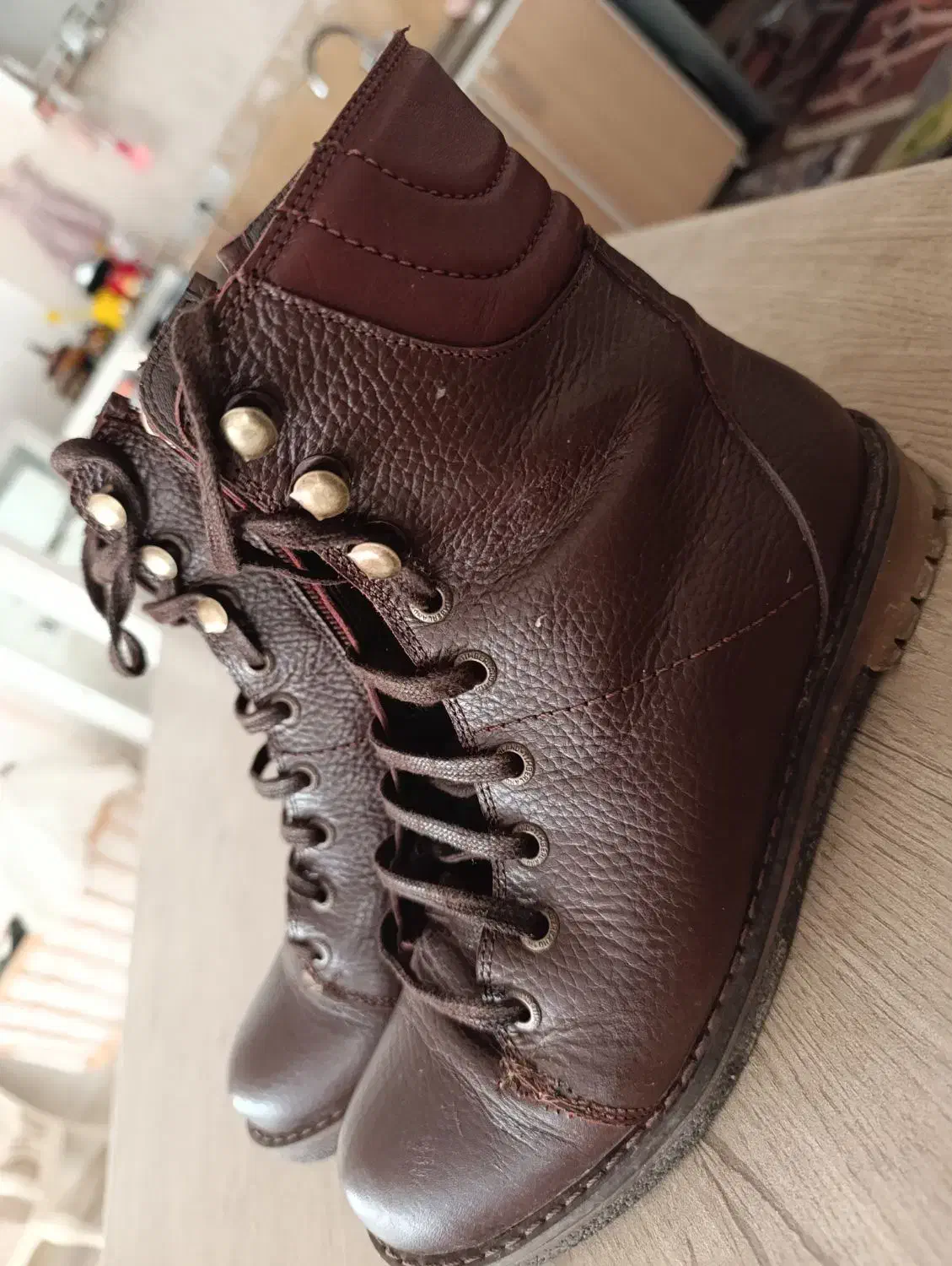 بوت چرم اصل با ضمانت|کیف، کفش، کمربند|الیگودرز, |دیوار