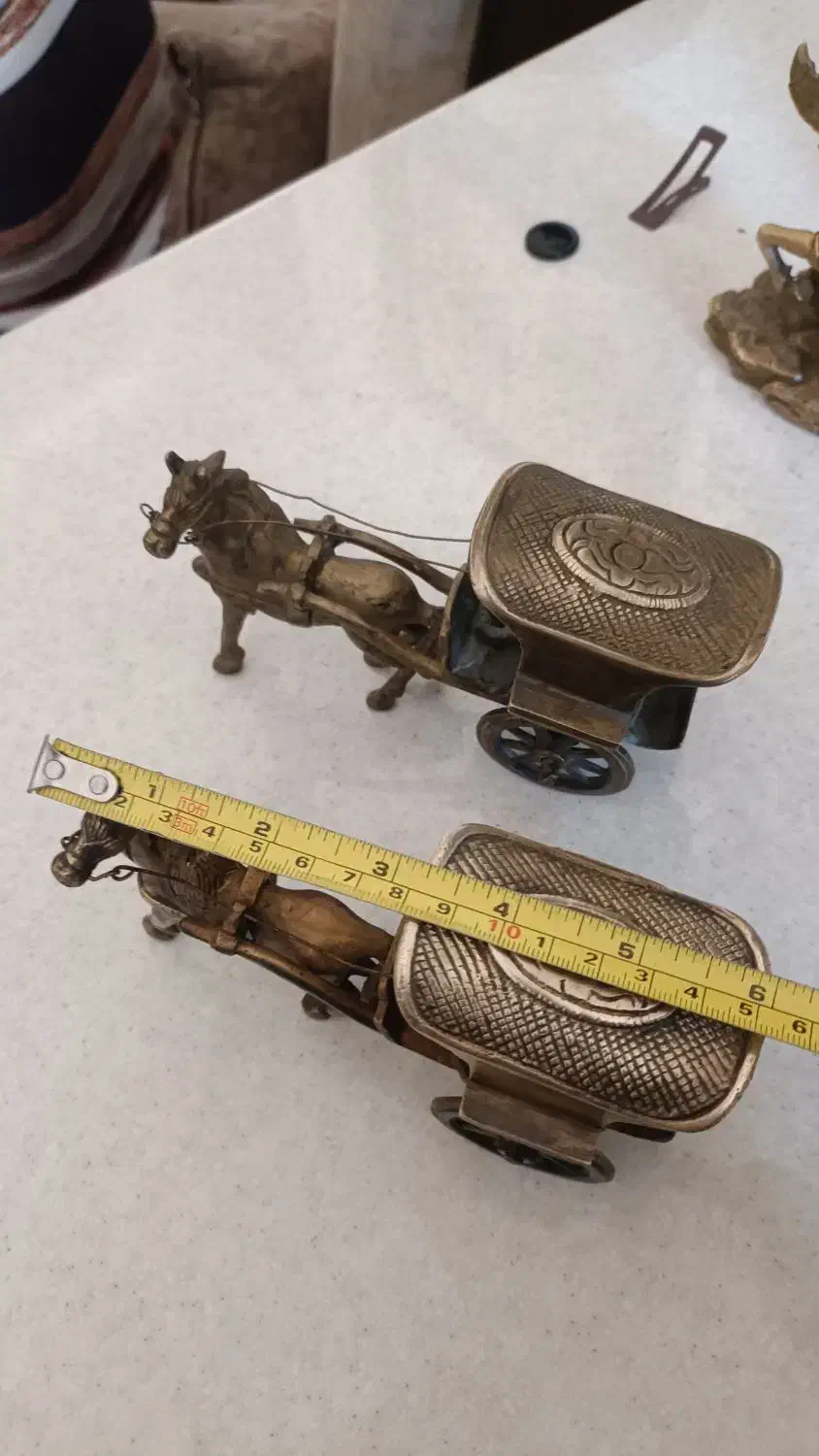 درشکه برنز قدمت دار زیبا|کلکسیون اشیاء عتیقه|کرمانشاه, |دیوار