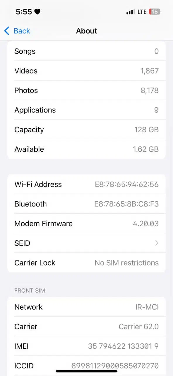 اپل ۱۳ نرمال زیر|موبایل|اردبیل, |دیوار