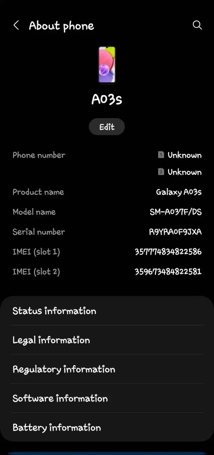 سامسونگ a03s|موبایل|ایوان, |دیوار