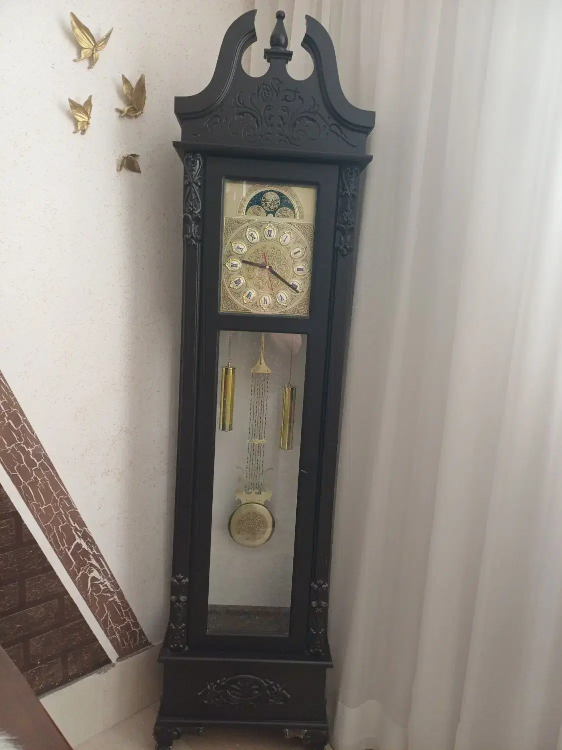 ساعت چوبی ایستاده|ساعت دیواری و تزئینی|کاشمر, |دیوار