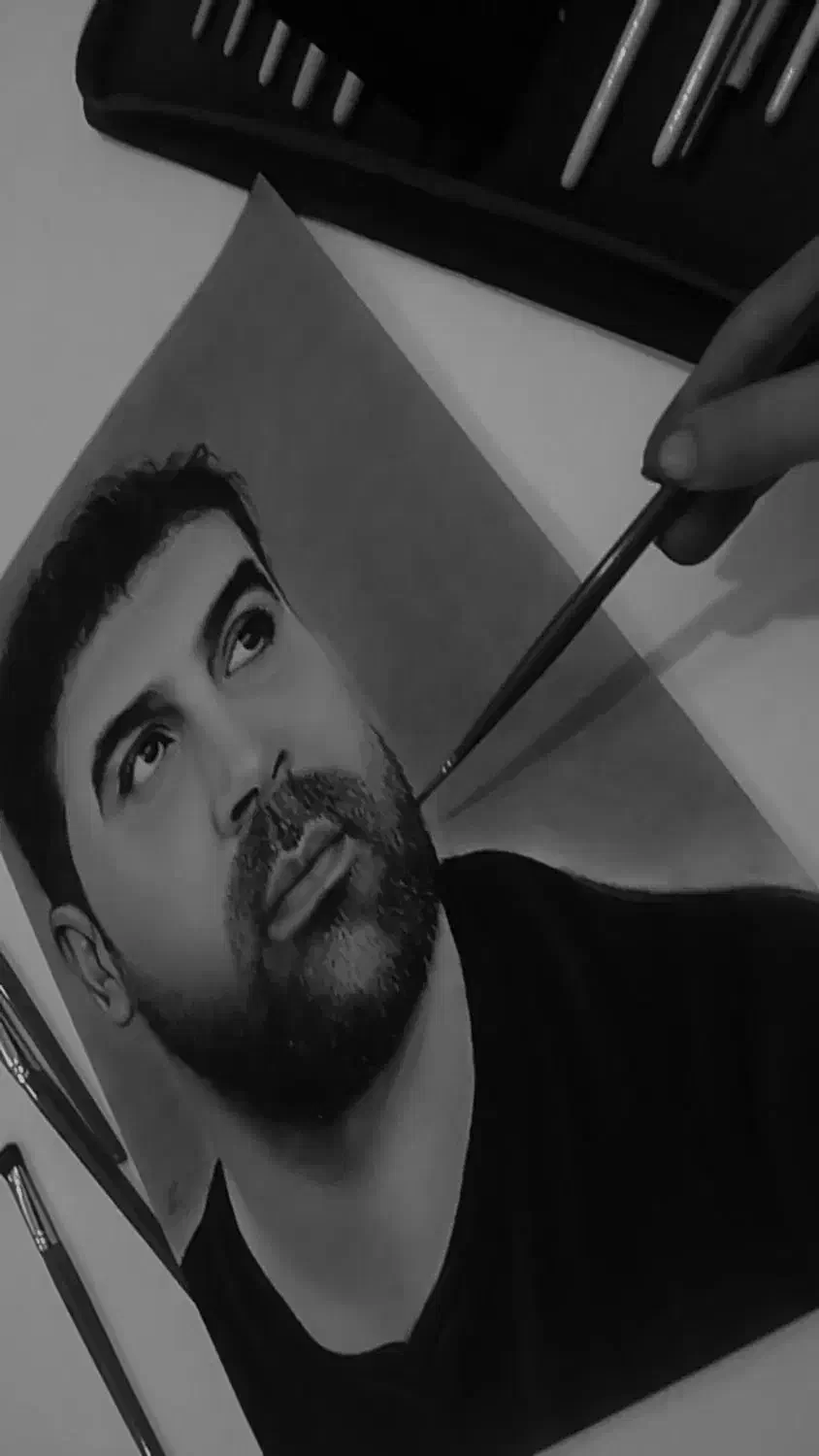 سفارش سیاه قلم چهره|تابلو، نقاشی، عکس|بندر گناوه, |دیوار