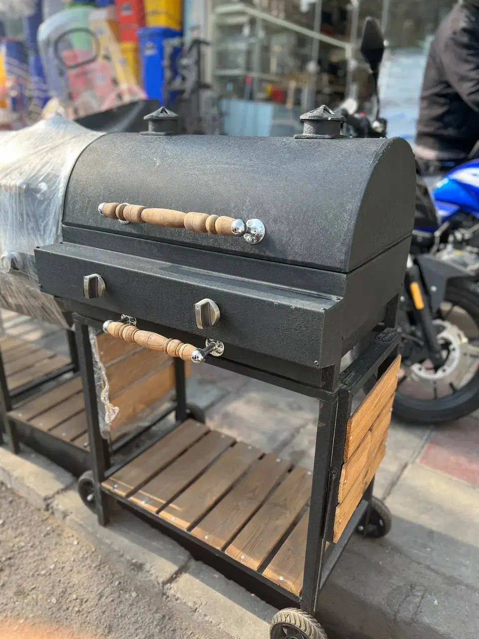 تولیدی کبابپز باربیکیو گازی ذغالی پلوپزدار منقل|اجاق گاز و لوازم برقی پخت‌وپز|قیامدشت - خاورشهر, |دیوار